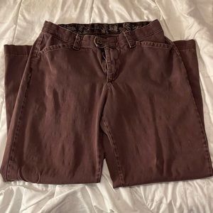 Aesthetic Brown Wide Leg Pants